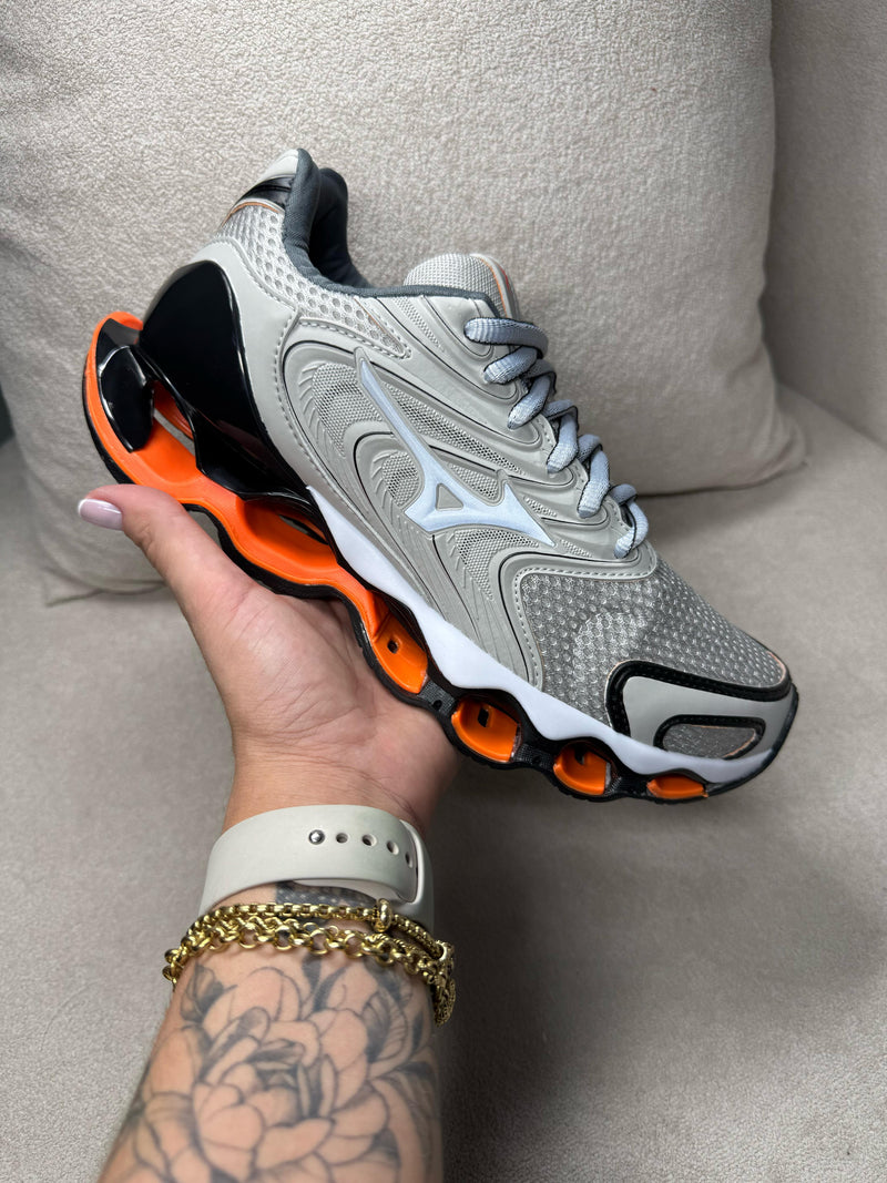 Mizuno Prophecy 12 S Cinza Laranja + Frete Grátis