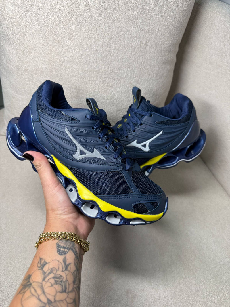 Mizuno Prophecy 13 S Marinho amarelo + Frete Grátis