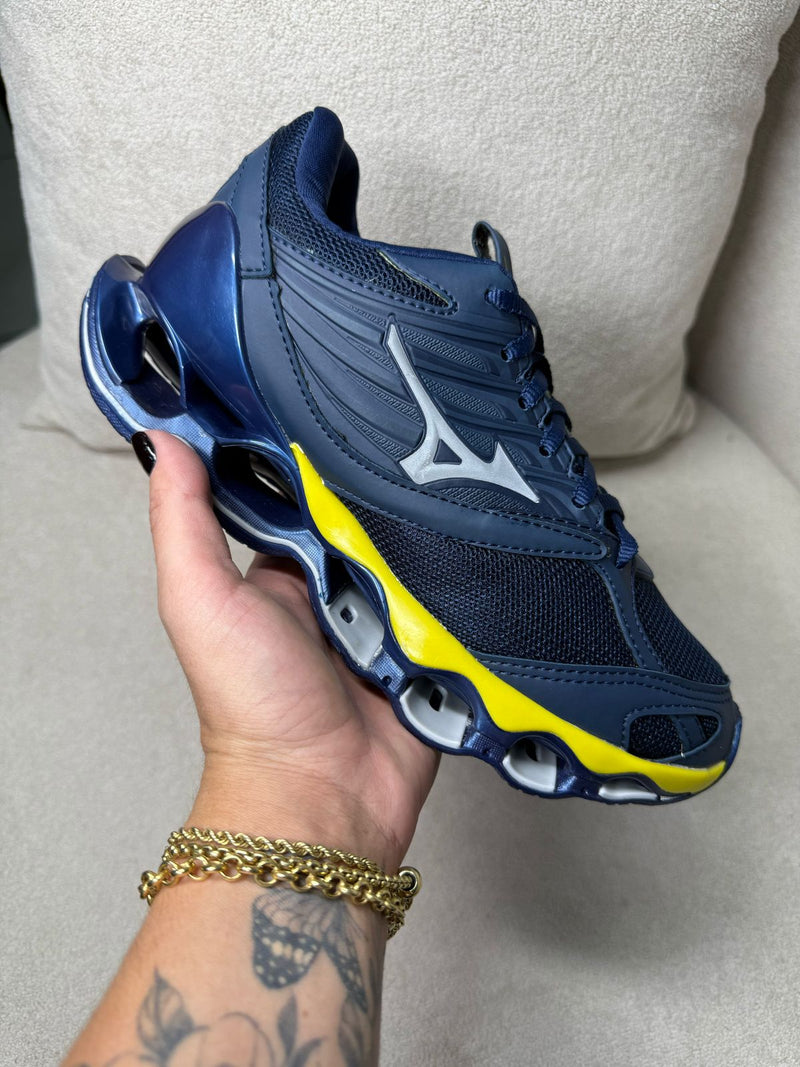 Mizuno Prophecy 13 S Marinho amarelo + Frete Grátis